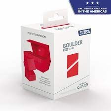 ULTIMATE GUARD - DECK CASE - BOULDER - 100+ - SOLID RED